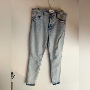 Frame light wash le high skinny crop‎ jeans 32